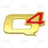 QSGJL1 Q2 Q4 Metal Car Rear Trunk Letters Logo Badge Emblem Decals Sticker For Alfa Romeo VELOCE GIULIA STELVIO GIULIETTA 156 159 147