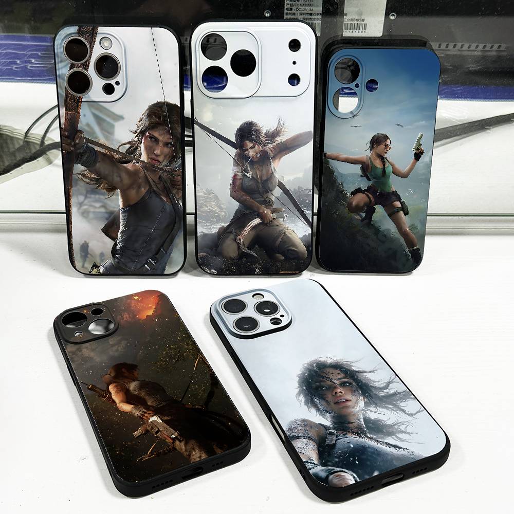 L-Lara C-Croft Phone Case For iPhone 15,16,17,13,14,11,12,Pro,Max,Plus,E,Air,Mini Protect Shell