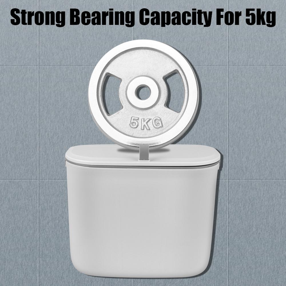 Kitchen Cabinet Door Dustbin With Lid Waste Bin Wall Mounted Garbage Bucket Counter Bins For Kitchens 7L Hanging Trashs Can Garbage Cans Trashcan