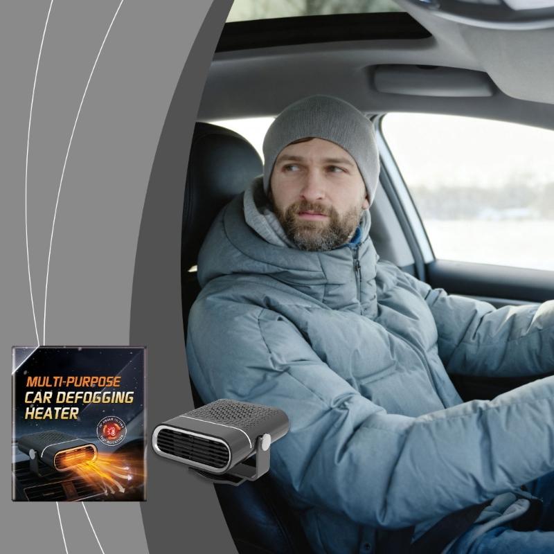 Двухфункциональный портативный автомобильный обогреватель для быстрого обогрева и размораживания лобового стекла для повышения безопасности вождения зимой Co