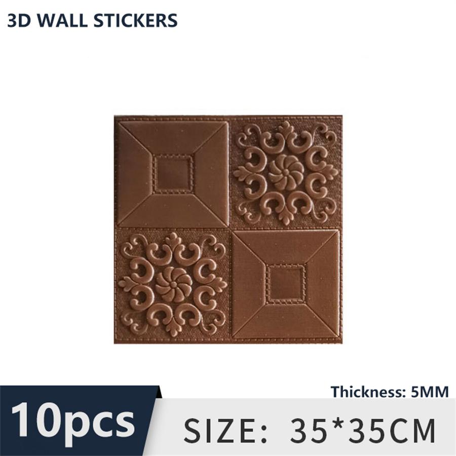 10 шт. 35 см x 35 см Самоклеящаяся имитация кирпича 5 мм наклейка на стену домашний декор потолочная панель крыша 3D обои декор для фона телевизора