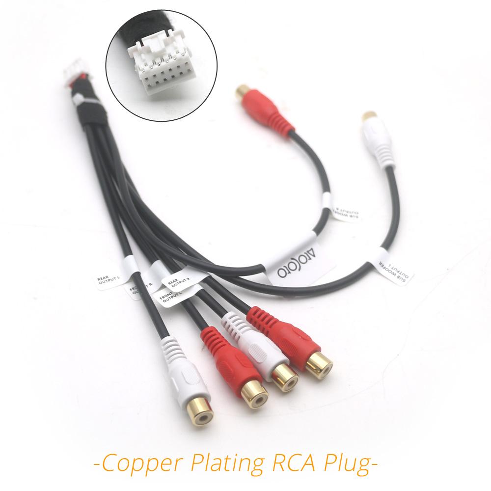 Car Radio Audio Stereo Front Rear Subwoofer Output 12 Pin RCA Cable Adapter For Pioneer Carrozzeria DEH-P910 P930 P940 FH-P099MD