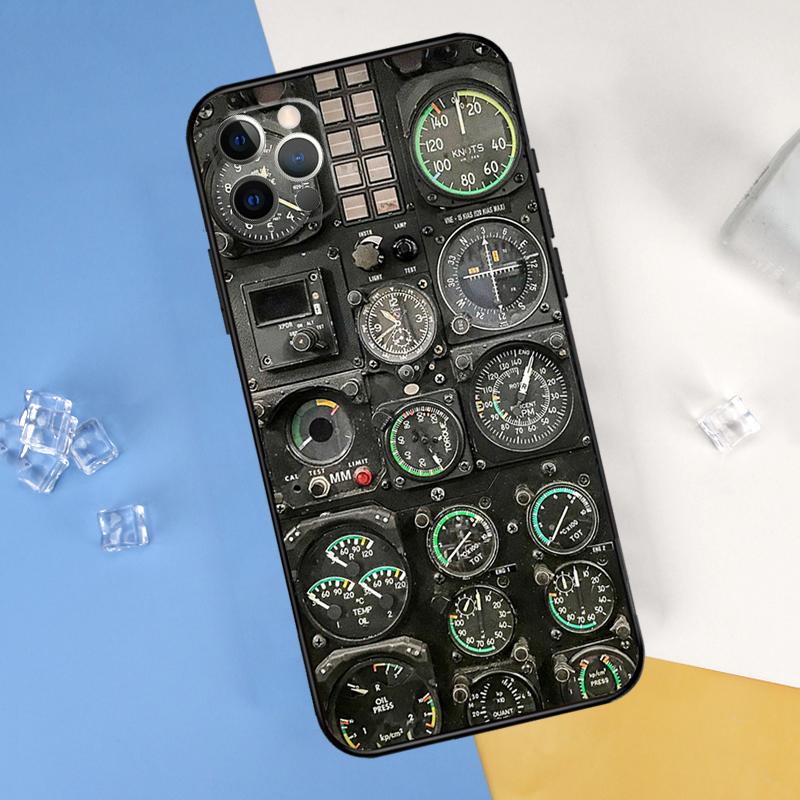 Авиационный Самолет Пилот Кабина Чехол Для iPhone 16 15 13 12 11 14 Pro Max Mini Чехол Для iPhone 16 Plus XS Max XR X Чехол Для Телефона