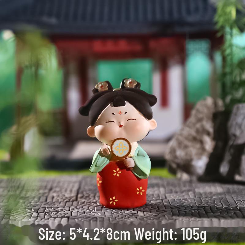 Креативный держатель для телефона в стиле династии Тан: Изысканный орнамент из смолы