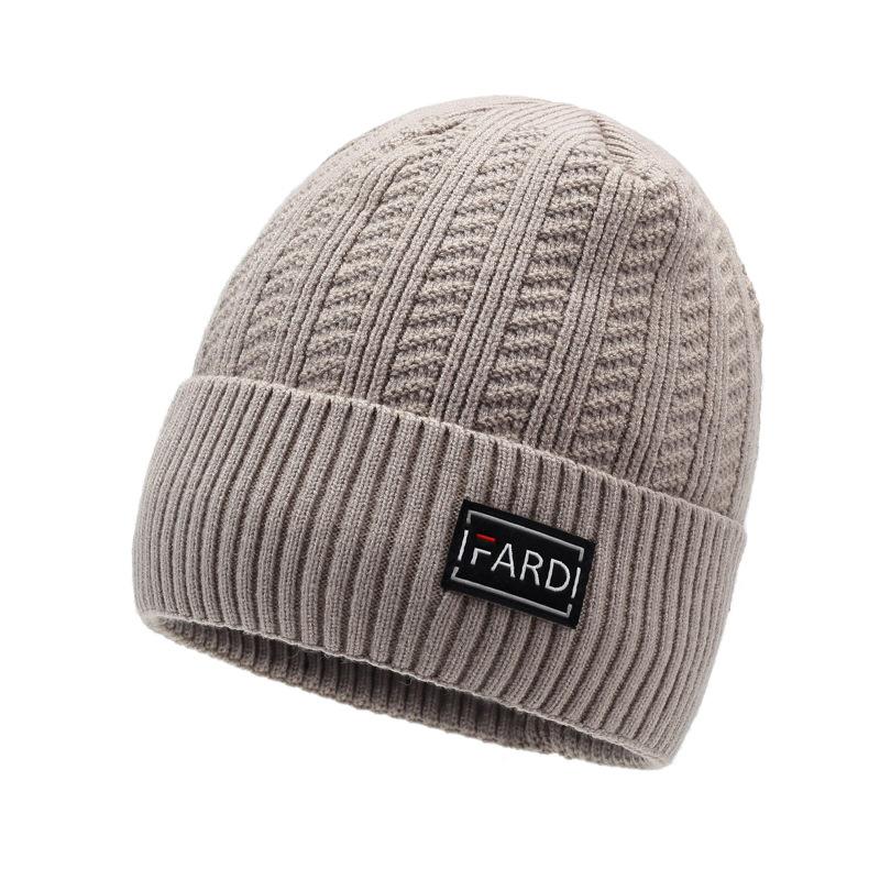Hat Men'S Warm And Cold Wool Knitted Hat Season Versatile Outdoor Cycling Hat Wool Hat Cold Hat