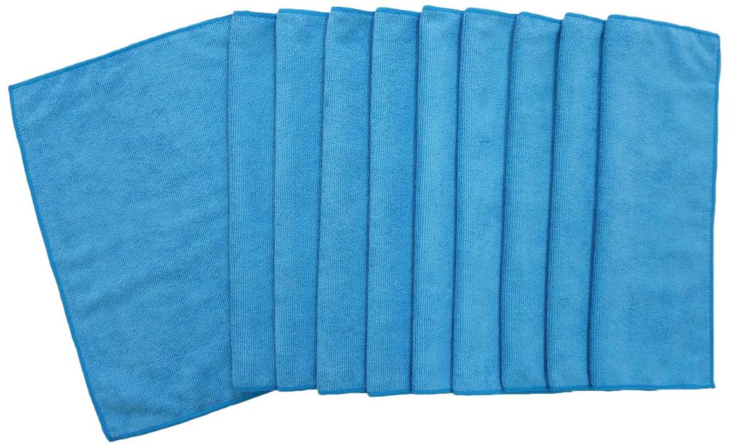 Pikarin Hand Microfiber Towel (Blue, 10-Piece Set) MFTS-B