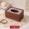 Коробка для салфеток из цельного дерева в китайском стиле в стиле ретро, креативная бумажная коробка для гостиной, домашний обеденный стол, журнальный столик для ресторана, чехол для салфеток
