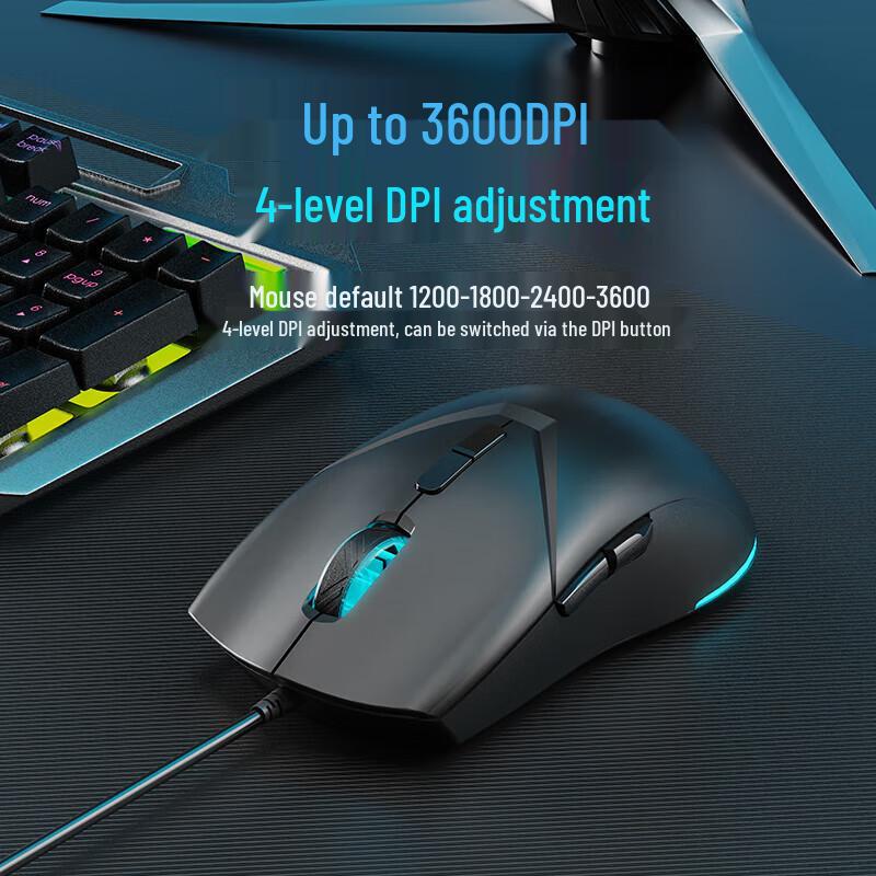 AOC MS110 Wired RGB Gaming Mouse