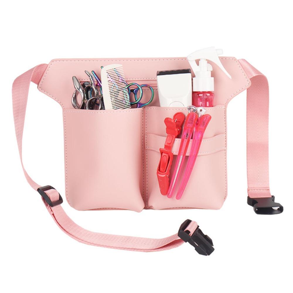 PU Leather Clips Comb Case Waist Pack Belt Bags Holder Tool Hair Scissor Bag Hairdressers