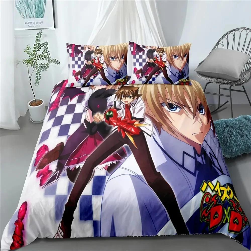 Аниме High School DxD Комплект постельного белья Для спальни Мягкие современные покрывала Удобные для детей Подушка с пододеяльником Удобная наволочка