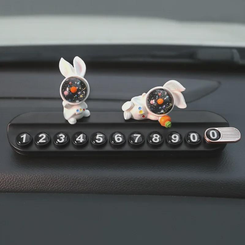 Креативная табличка для телефона в виде кролика для временной парковки