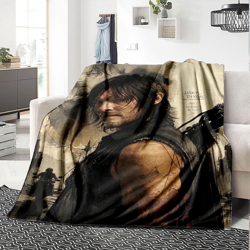 Darlyn Dixon Print Flannel Blanket High Quality Warm Comfortable Cover for All Seasons Perfect for Gifts Home Decor