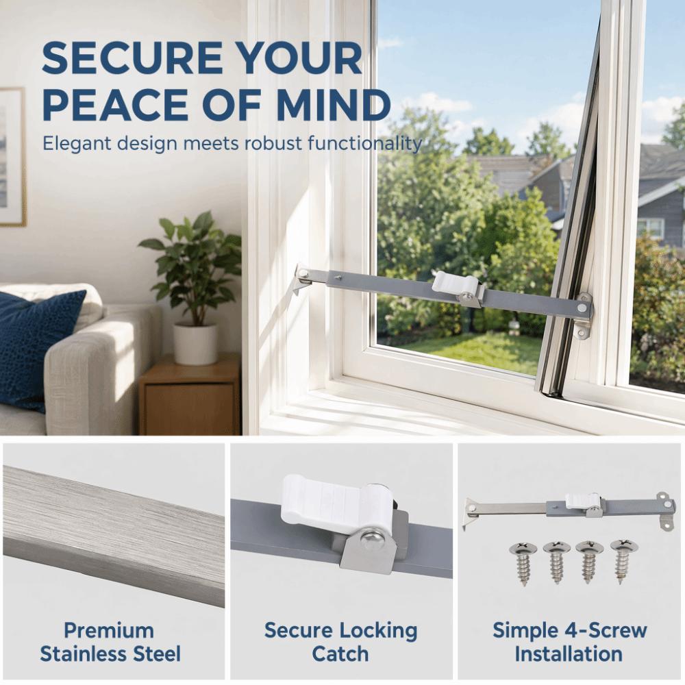 Adjustable Window Stay With Screws Window Stopper Security Casement Window Hinges Home
