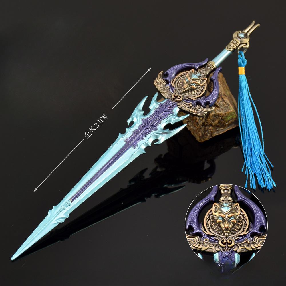 23см/9.06дюйма Модель Холодного Оружия Ледяного Волка Реквизит Периферия Зубы Нож Косплей Коллекционный Настольный Косплей Хобби Декоративный