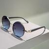 Винтажные круглые солнцезащитные очки Мужские Новая мода Градиентные разноцветные солнцезащитные очки Женские Модные Дизайн люксового бренда Повседневные оттенки