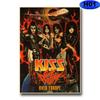 Винтажная жестяная вывеска группы KISS Хэви-метал Декор для музыкальной комнаты