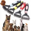 Pet Fur Grooming Shedding Remover Trimmer Dog Cats Comb Brush Tool with 10 Blades