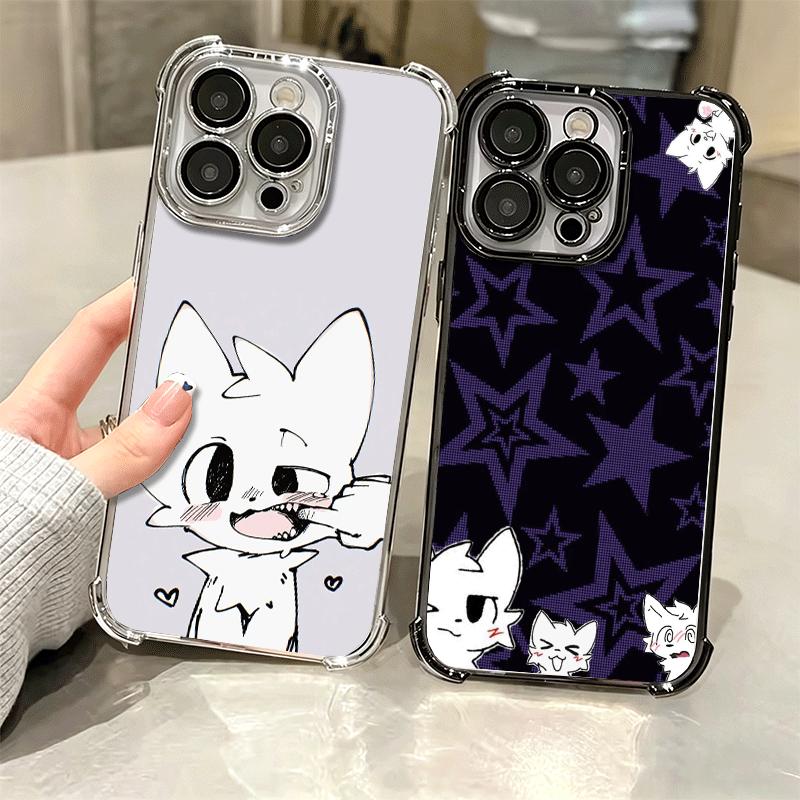 Милый B-Boykisser Мультяшный Покрытие Чехол для Телефона Для Iphone 16 17 Pro Max Air 16E 14 15 Plus 12 13 Mini Противоударный Чехол с Подушкой Безопасности