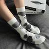 Женские белые носки Harajuku Kawaii Y2k, забавные носки, милые носки в стиле хип-хоп, мужские хлопковые носки, новинки в консервативном стиле