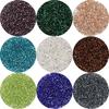 Silver-Plated 2.5mm Colored Glass Seed Beads for DIY Bracelets and Beading Projects