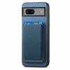 B2 For Google Pixel 7a Magnetic Case Detachable Card Holder Leather+TPU Phone Cover