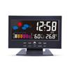 Voice Control Backlight Digital Weather Clock Date Week Temperature Humidity Weather Forecast Countdown 12/24H Electronic Clock