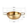 Stainless Steel Seafood Rice Pot Home Cooking Paella Pan Picnic Snack Plates Cookware Saucepan Dry Pots with Handle for Kitchen