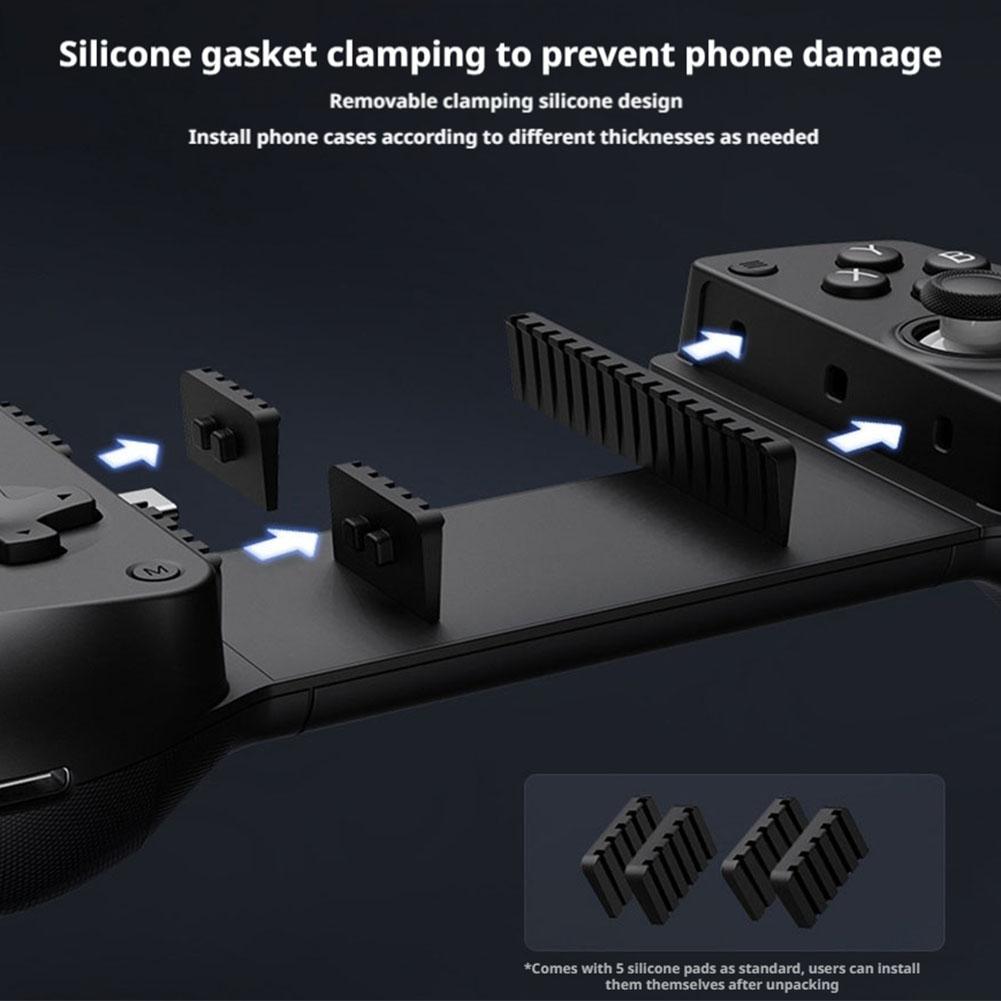 Выдвижной игровой контроллер, Совместимый с системами iOS и Android, Интерфейс Type-C, Противоскользящий дизайн, Аксессуар для мобильного гейминга