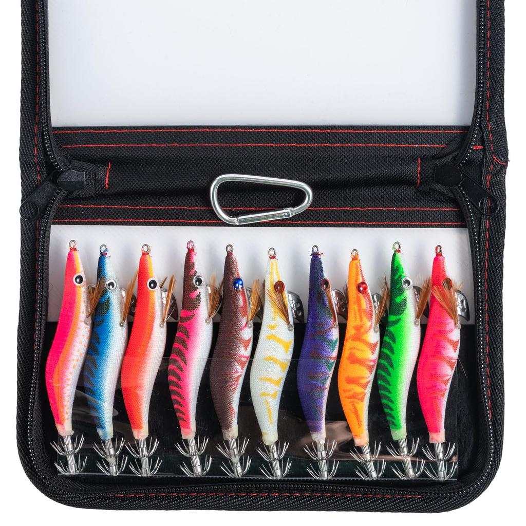 Goture Egging Lure Set of 10 Rattle Internal Luminous Squid Octopus Bait Tree Device No. 3,5