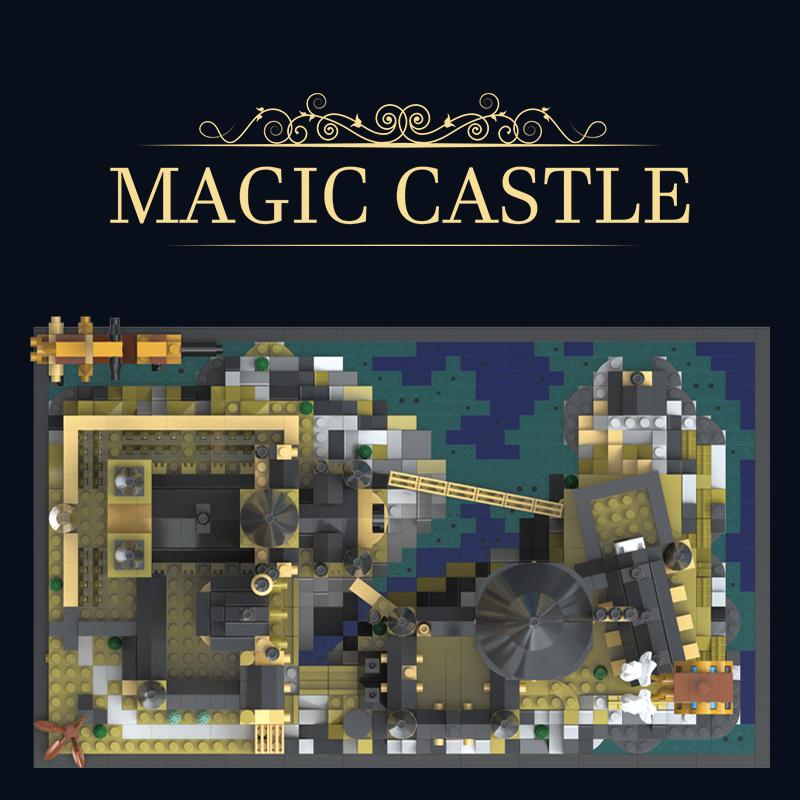 2700+pcs Magic World Medieval Harry Potter Castle MOC Building Bricks Model Blocks Toys for Children Kids Adult 3.5mm Block Sets
