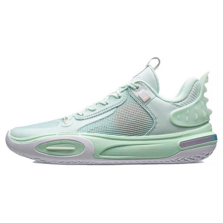 Баскетбольные кроссовки Li Ning All City 11 Youth Version с нескользящей износостойкой дышащей подошвой, детские кроссовки Soft-Water-Blue ABPT005-4