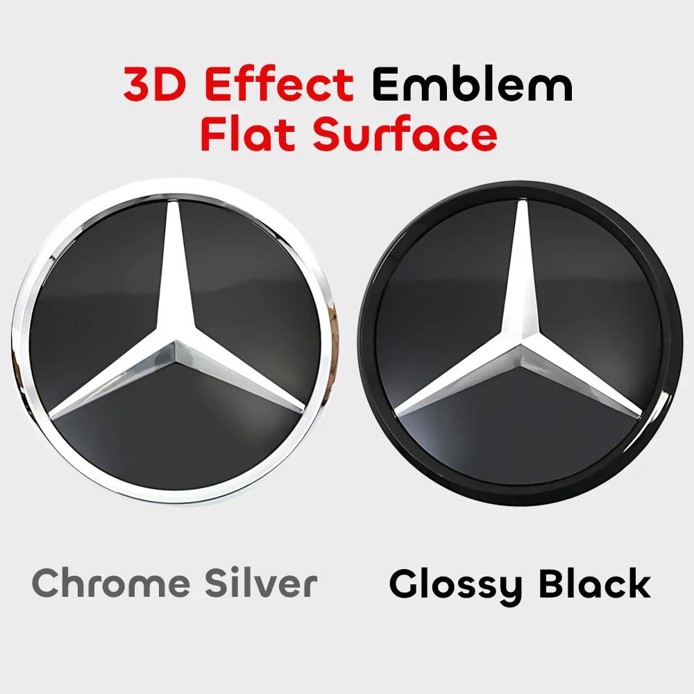 AABGV1 Front Grille Star Emblem For Mercedes Benz B-Class W245 2009-2011 C-Class W204 2008-2014 GLK-Class X204 2008-2012