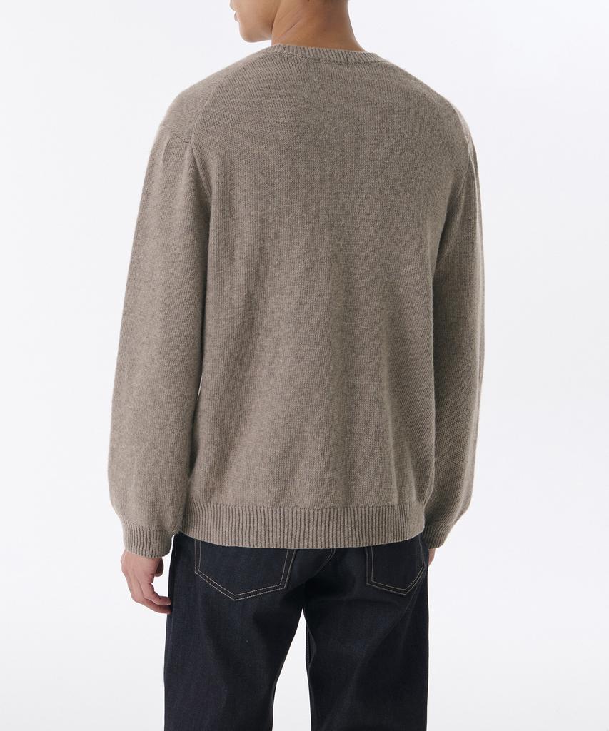 MUSINSA STANDARD Essential Crew Neck Knit [Taupe]