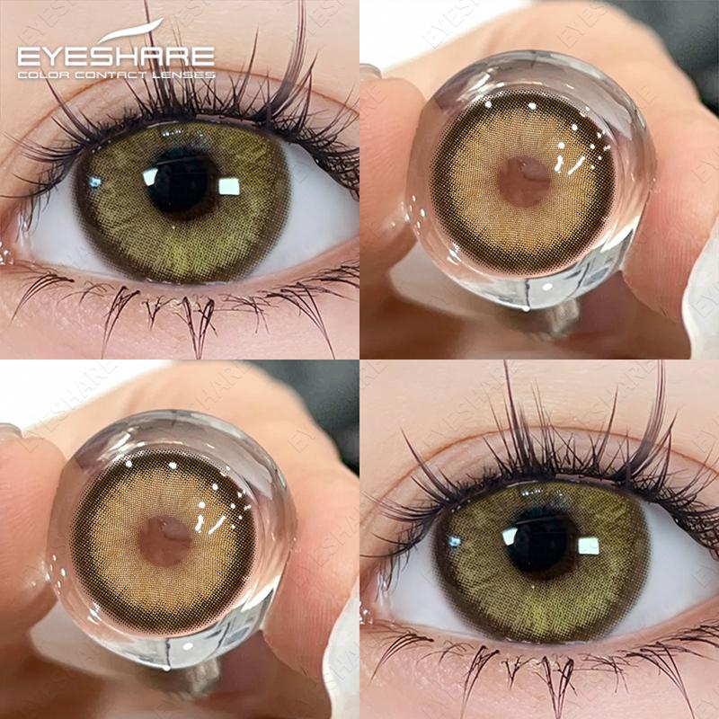 1Pair Korean Lenses Color Contact Lenses For Eyes Borwn Eyes Makeup Beauty Blue Eye Contacts Gray Pupils Green Lenses