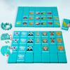 Kid Blocks Seaside Escape Mahjong Wooden Memory Solitaire Matching Game Party Family Board Games Animal Educational Puzzles Toy