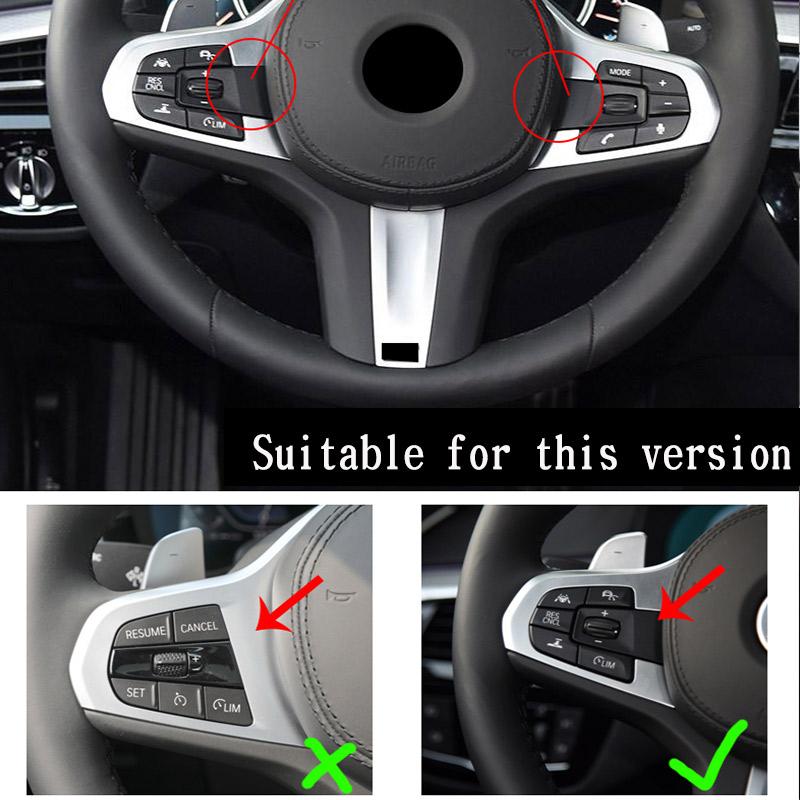 Для BMW 5 серии G30 X4 X3 G01 G02 17-21 M Sport ABS из углеродного волокна, кнопка на руле автомобиля, наклейка на рамку автомобиля