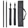 Photo Studio Set 3 Cotton Backdrops with Adjustable Frame 3x5 m