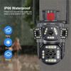 New EU 12MP PTZ WiFi 6K Dual Lens Screen Camera Wireless Three Screens Protection Motion Detection Outdoor IP CCTV Survalance Home Protection