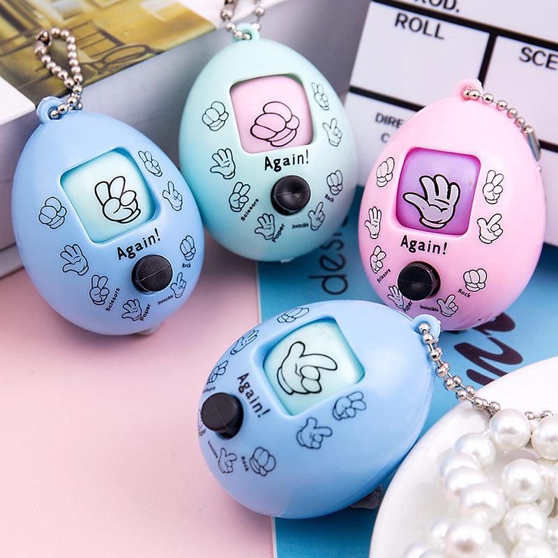 TikTok Style Rock-Paper-Scissors Egg: Creative Pendant Novelty Toy for Fun Duels
