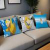 P-Pokemon P-Psyduck 45*45cm Cushion Cover Pillow Cover Decor Pillowcase Home Pillowcase For Couch Pillow