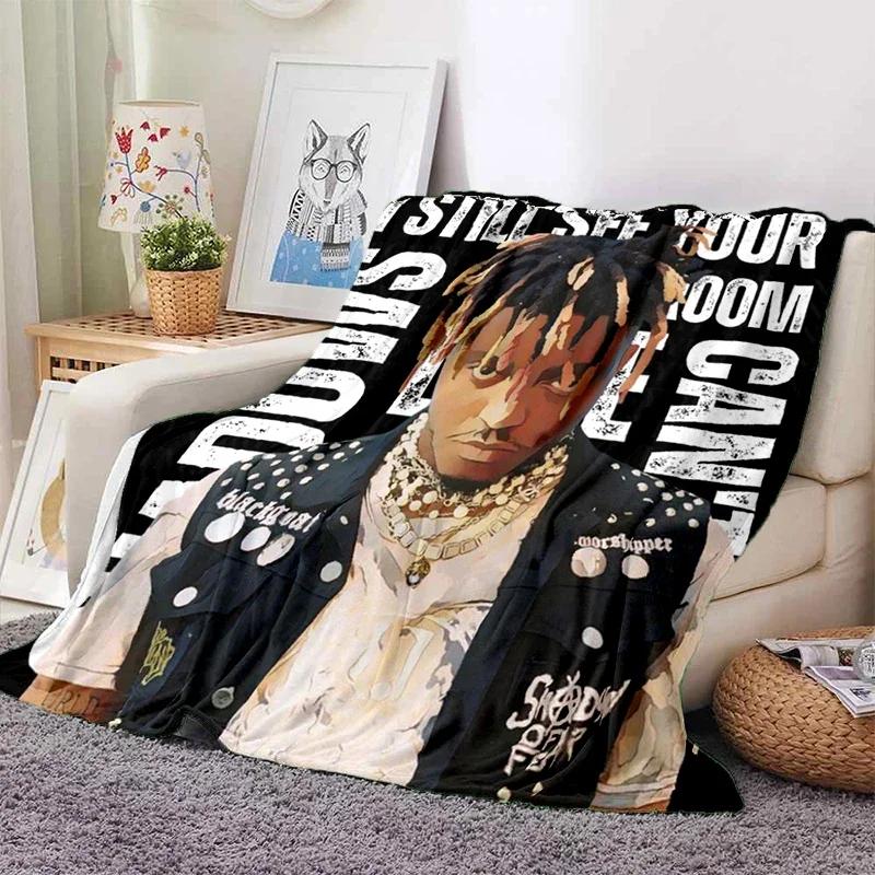 HD Juice WRLD D Легендарный Рэпер Звезда Мягкое Плюшевое Одеяло Фланелевый Плед для Гостиной Спальни Пикника Кровати Дивана