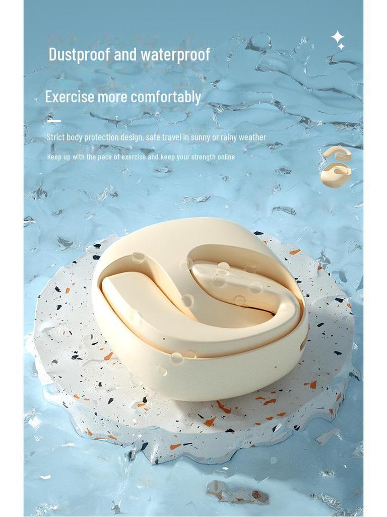 BY01 Маленький кокосовый шар H585 Беспроводные наушники с костной проводимостью Bluetooth для спорта с заушным креплением