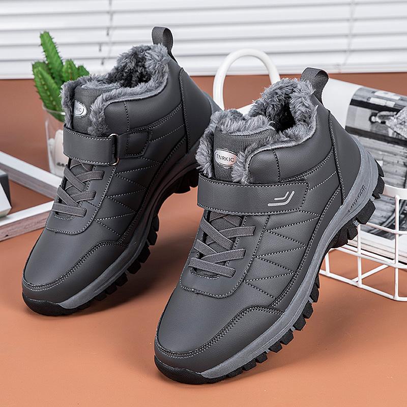 TUINANLE Unisex Platform Sneakers Women Winter Plush Warm Shoes Running Casual High Top Sports Shoes for Men
