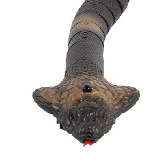 Remote Control Snake Rechargeable Realistic RC Snake Toy with Remote Control Smart Sensing Cat Toy Infrared Controller Snake Toys Prank Gifts for Kids