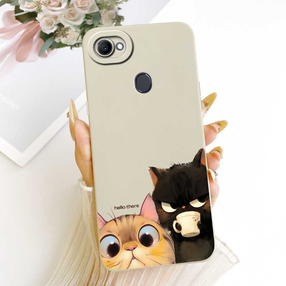 Beautiful Flowers Case For Oppo F7 Case CPH1819 CPH1821 Soft Silicone Fundas Phone Cases For Oppo F7 F 7 4G Cover Fundas