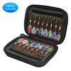 20pcs Fishing Spoons Lures Metal Baits Set for Casting Spinner Fishing Bait with Storage Bag Case