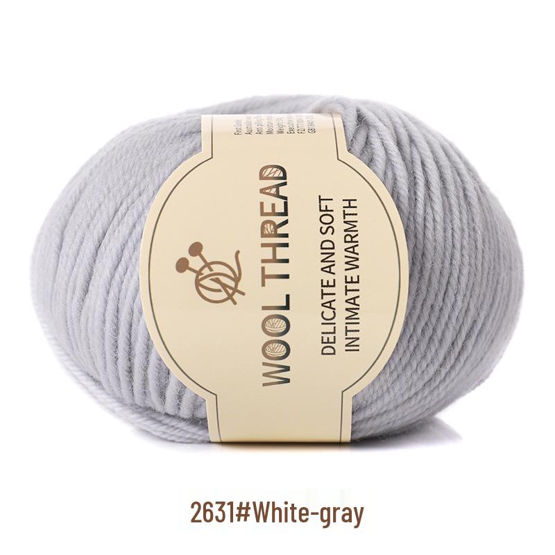 Пряжа из кашемировой шерсти средней толщины для вязания вручную детских шарфов и свитеров, со спицами.