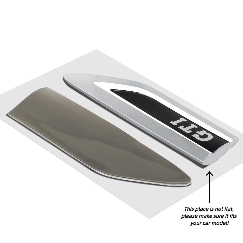 2Pcs R Line GTI 4Motion Car Logo Auto Body Fender Decoration Side Door Blade Sticker For t-iguan