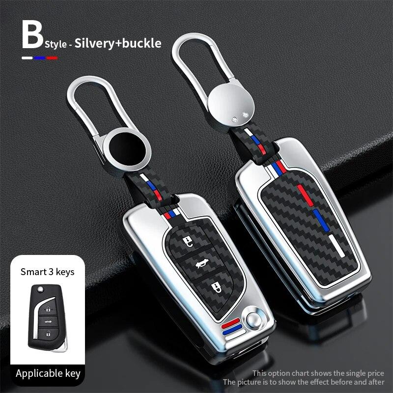 Чехол для дистанционного ключа автомобиля из цинкового сплава, полный держатель для Toyota Auris Corolla Reiz Avensis Verso Yaris Aygo Rav4 Scion TC IM 2015