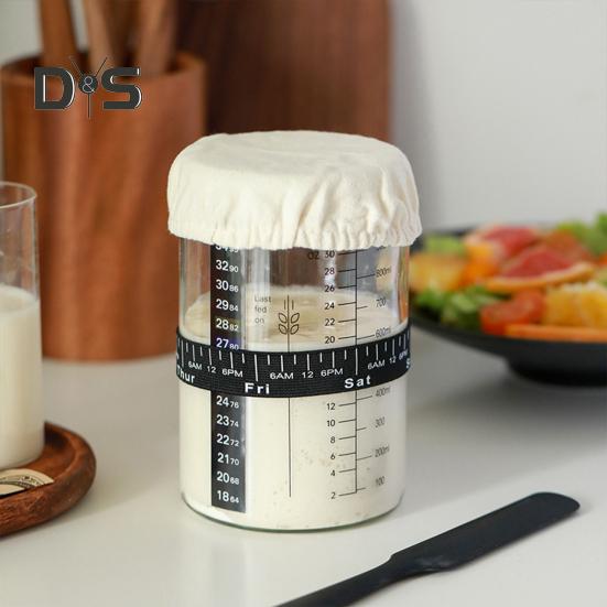 Стартовый набор для закваски с тканевым чехлом, большой емкости, без содержания бисфенола А, многоразовые принадлежности для выпечки хлеба на закваске